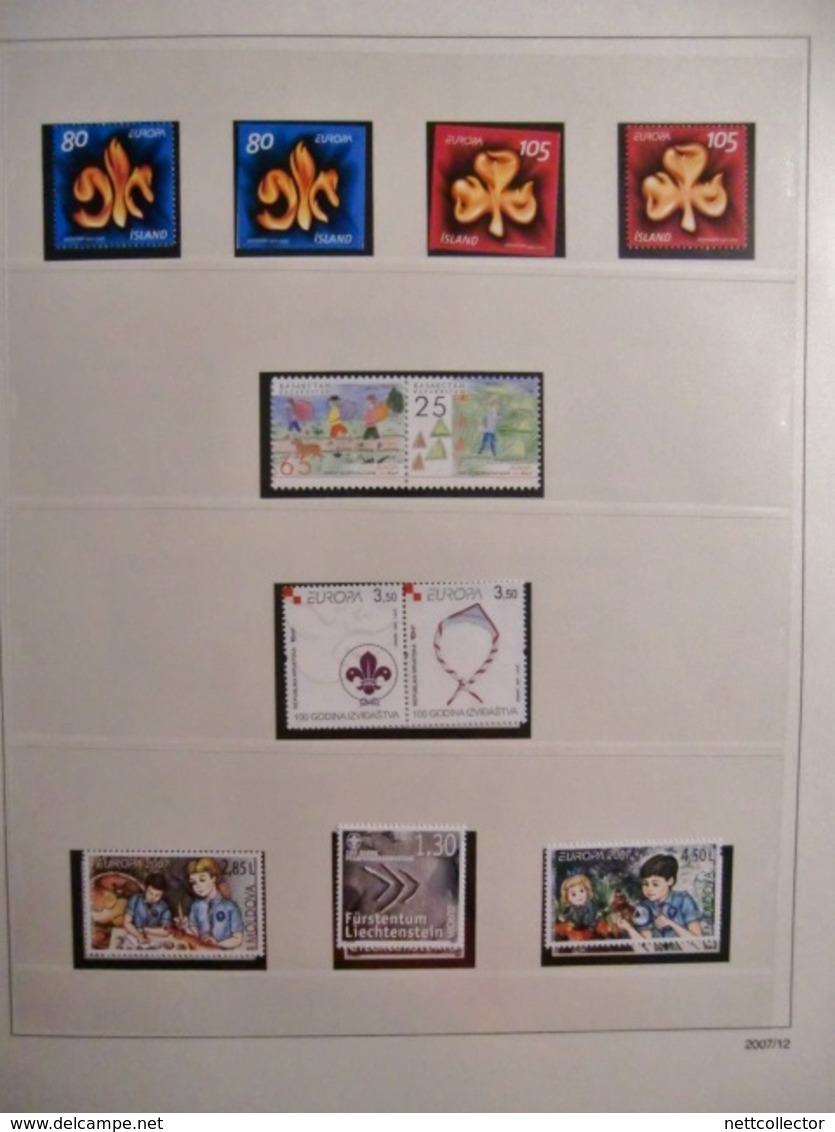 EUROPA 2007/8 COLLECTION PRESQUE COMPLETE TIMBRES NEUFS**LUXE / THEME SCOUTISME VOIR LES AUTRES ANNEES