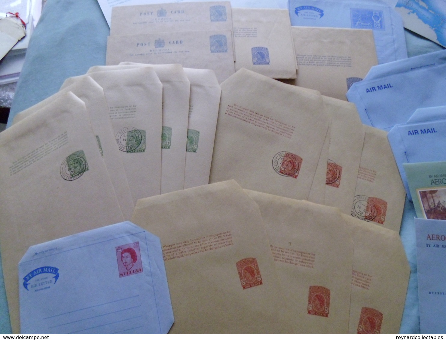 Huge collection Br.Commonwealth (mainly) aerogrammes/ps wrappers/env.Caribbean,Cyprus etc