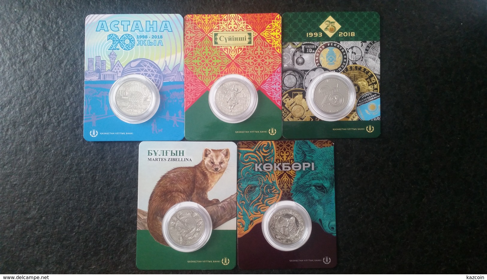 2018  Kazakhstan Kasachstan - Year Set 5 Coins - Kazakhstan