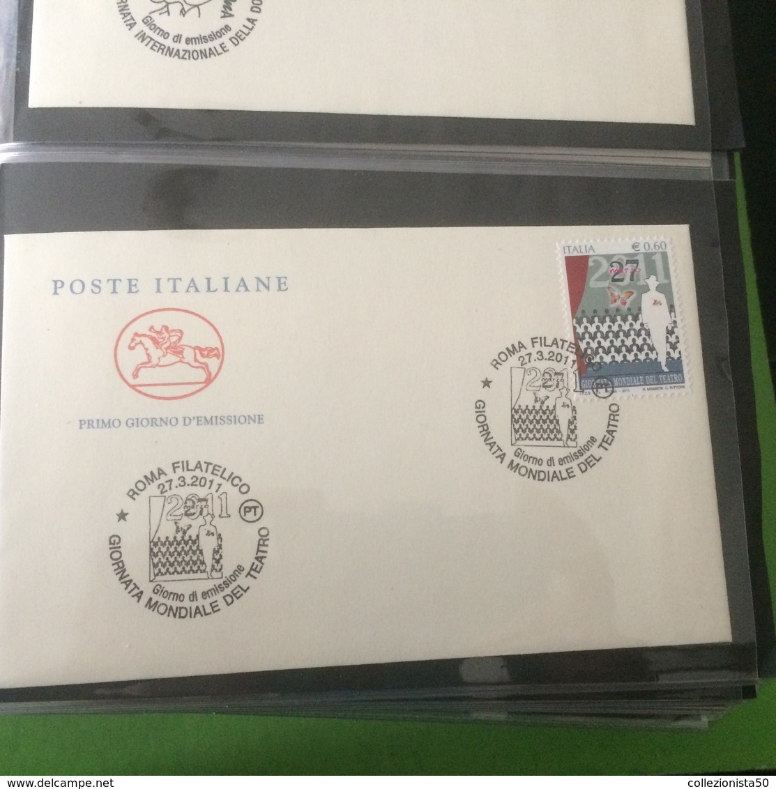 ITALIA FDC GIORNATA DEL TEATRO  BUSTA 1° GIORNO - Autres - Europe