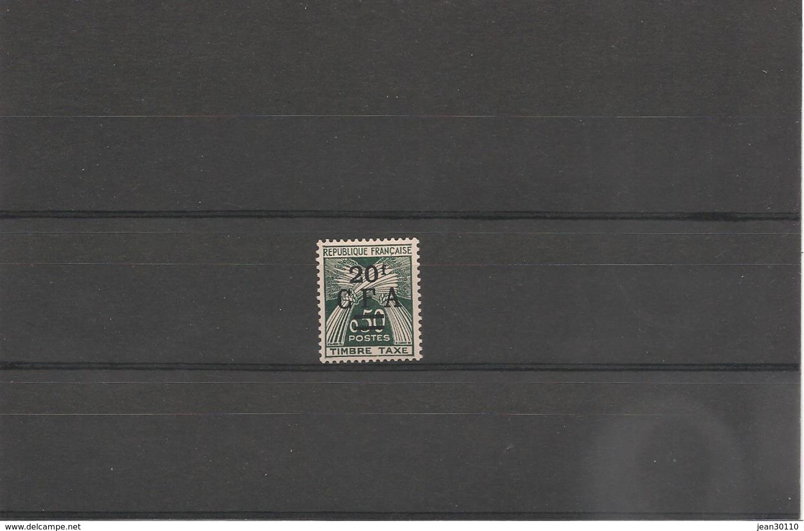C.F.A. RÉUNION TAXE Années  1962/64 . N° Y/T : 47*  Côte : 24,50 € - Postage Due