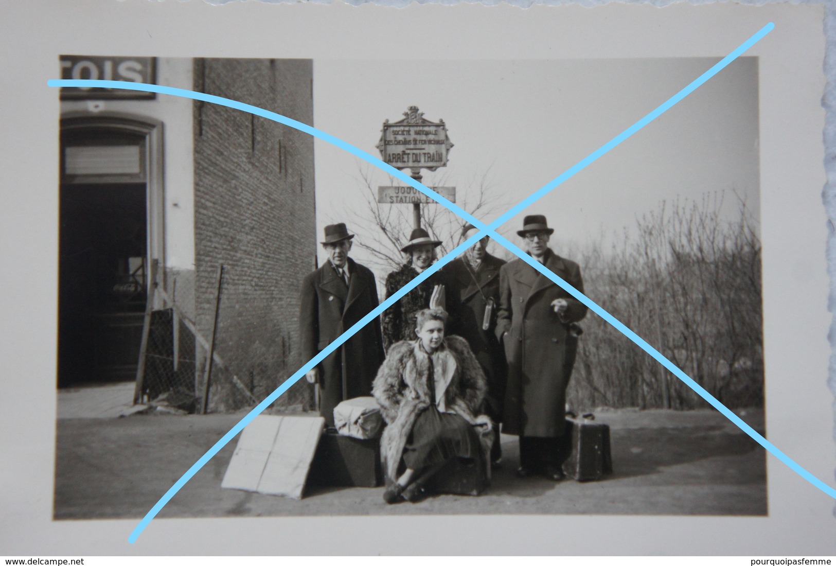 Photo JODOIGNE Arrêt De TRAM VICINAL Tramway 1943 SNCV - Lieux