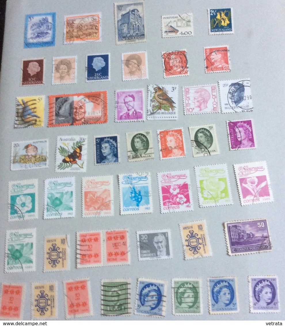 Lot De 175 timbres Oblitérés De Provenances Diverses (avec Doublons) : Suisse-Grande Bretagne-Danemark-Pays Bas-Nlle Zél - Autres & Non Classés