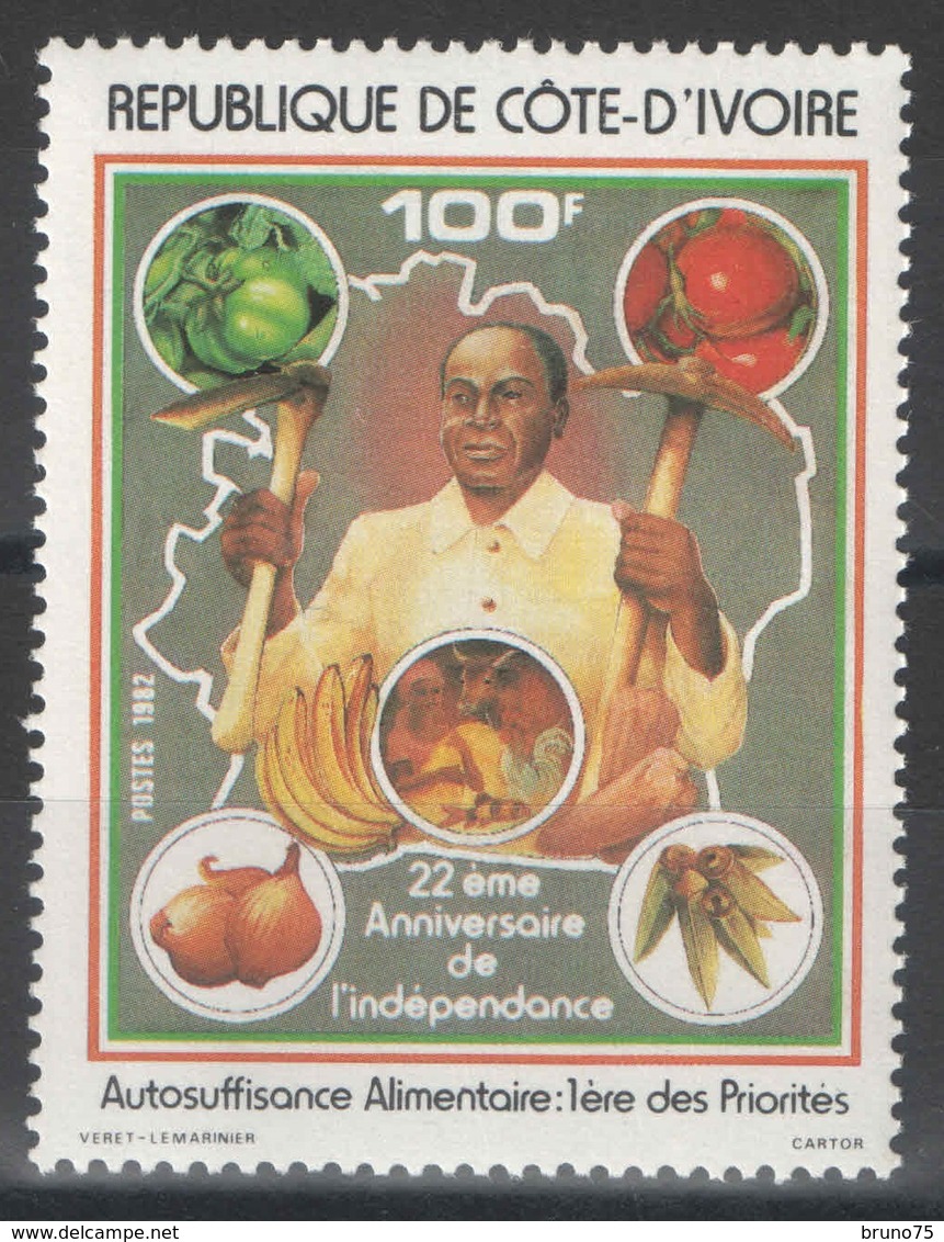 Côte D'Ivoire - YT 646 ** - 1982 - Côte D'Ivoire (1960-...)