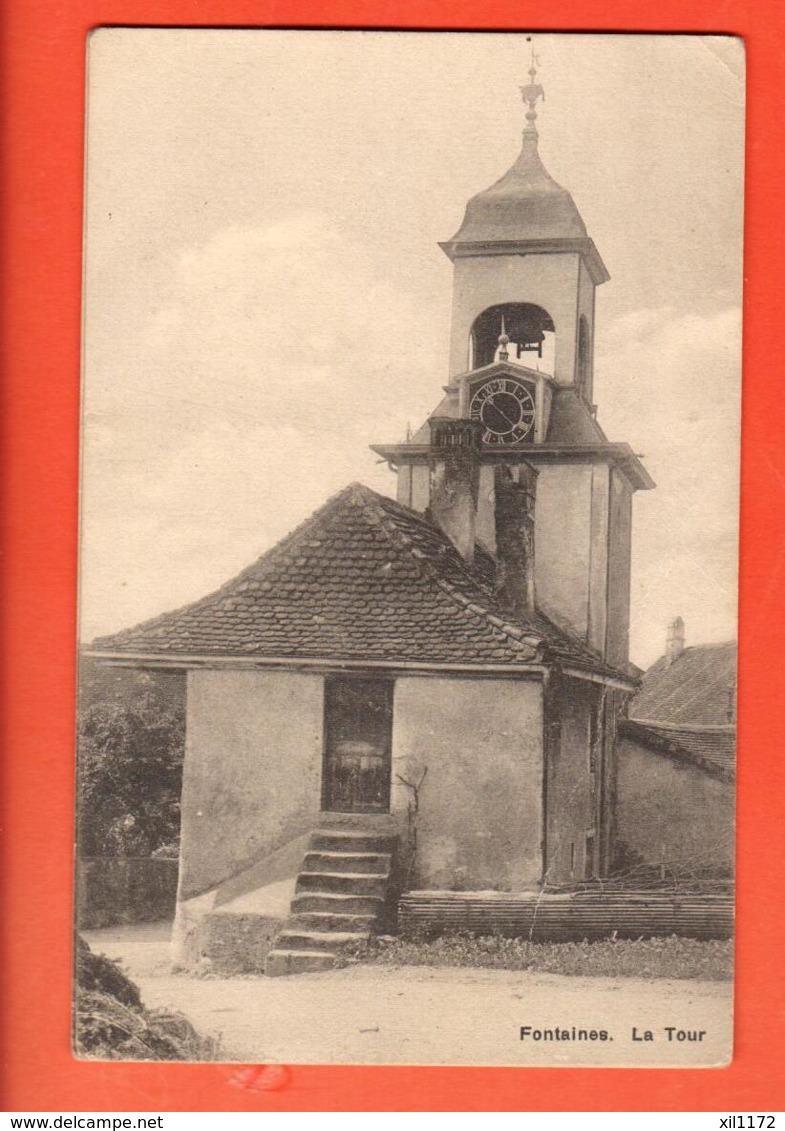 TRH-29 Fontaines. La Tour. Val-de-Ruz. Non Circulé - Fontaines