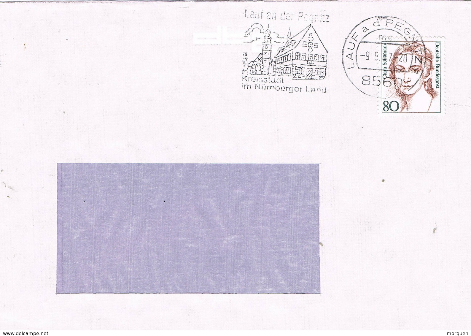 30747. Carta LAUF A. D. PEGNITZ (Alemania Federal)  1987. Kreisstsadt Nurember Land - Cartas & Documentos