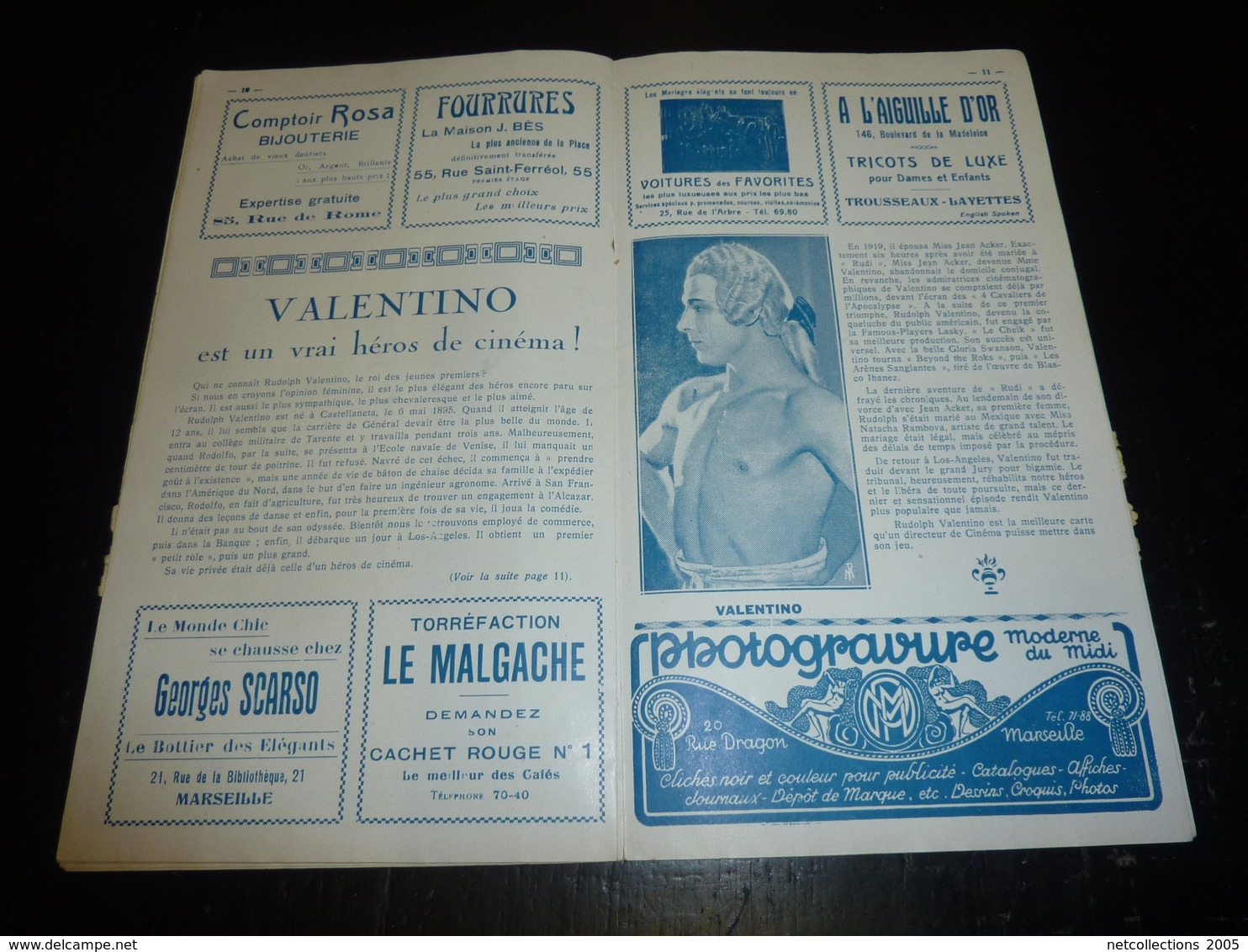 PROGRAMME DE CINEMA - ODEON MARSEILLE - PARAMOUNT PROGRAMME MARS 1925 - ART ECO - ANCIENNE PUBLICITE (AD)