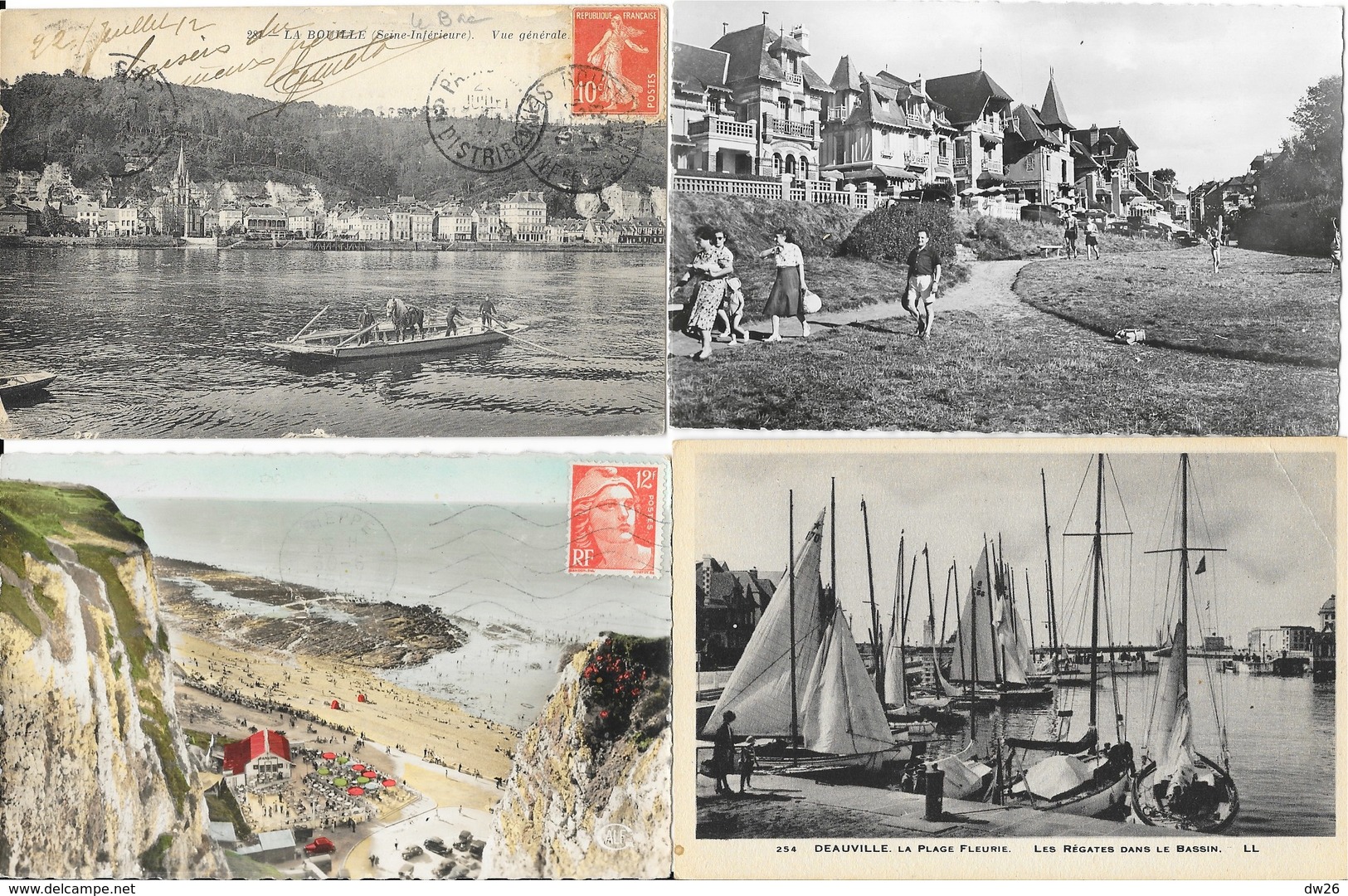 Lot N° 70 De 100 CPA Département Seine Maritime (76) - Villes, Villages, Plages, Petites Animations - 100 - 499 Karten