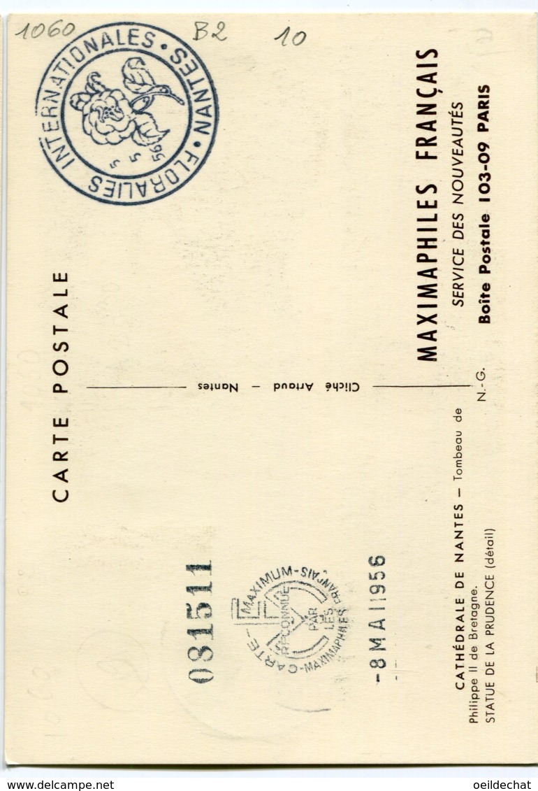 10146  FRANCE N° 1060  France-Amérique Latine   OSI   Du 5.5.56  TB - 1950-1959