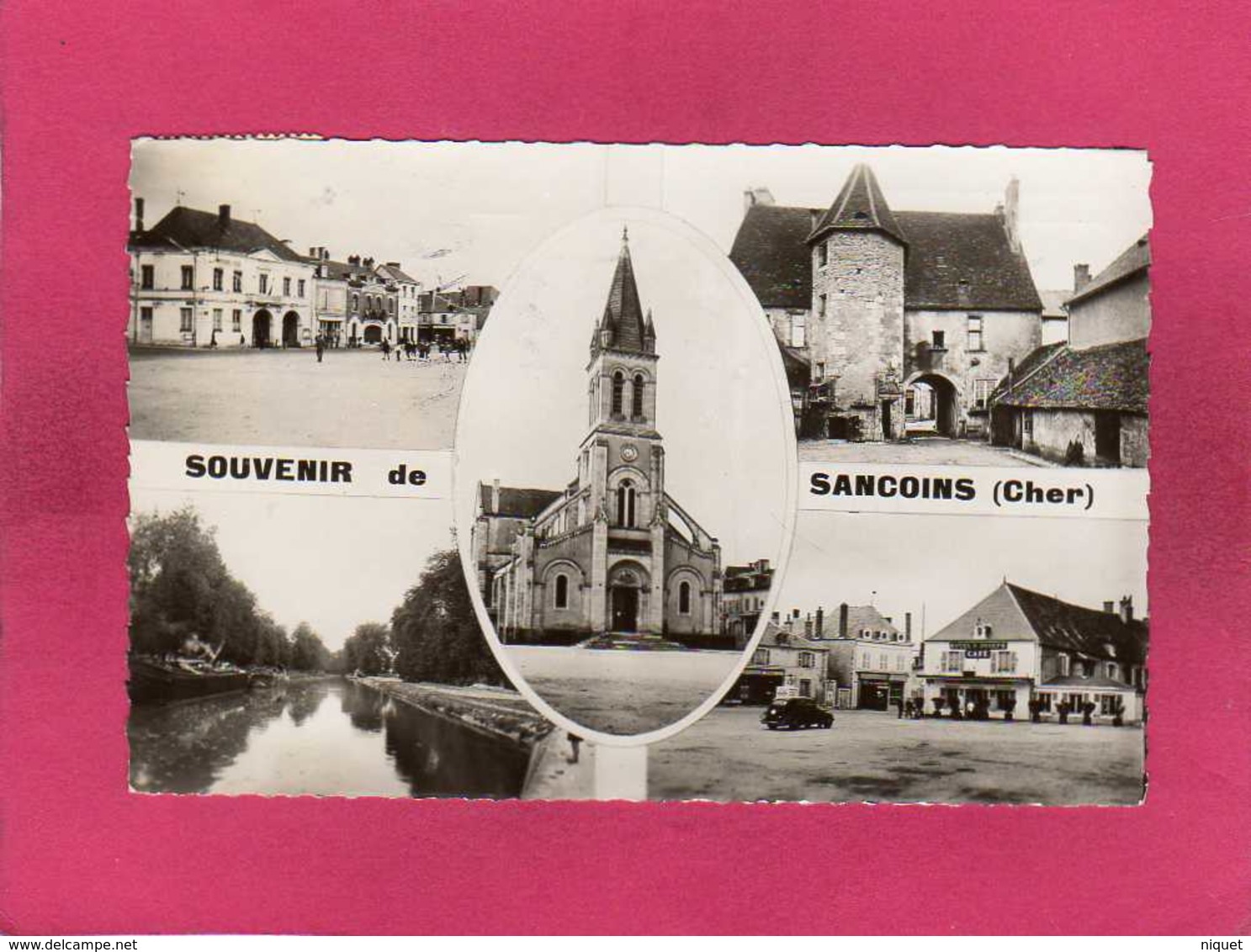 18 Cher, Souvenir De Sancoins, Multivues, 1952, (Combier) - Sancoins