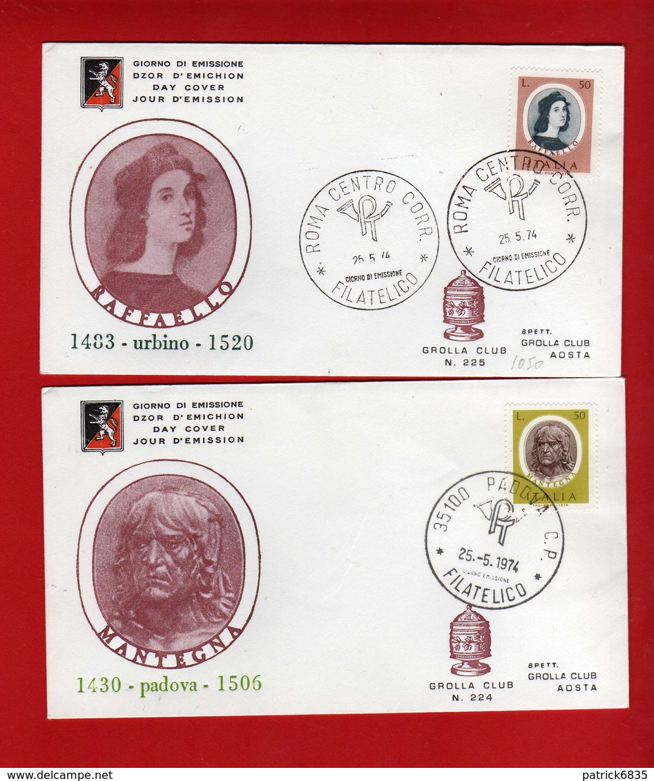 FDC-1974  - GROLLA CLUB. - ARTISTI ITALIANI.   Vedi Descrizione. - FDC