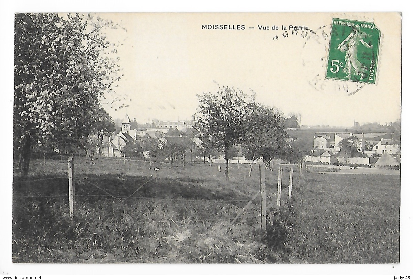 MOISSELLES  (cpa 95)  Vue De La Prairie  -  L 1 - Moisselles