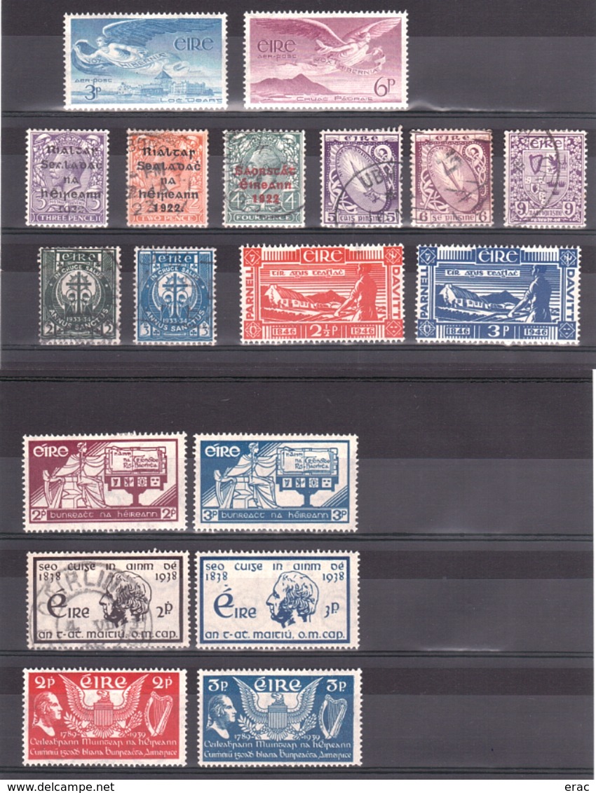 Irlande - Eire - Timbres Anciens Neufs * Et  Oblitérés - Des Séries Complètes - Cote 97 - Collections, Lots & Séries