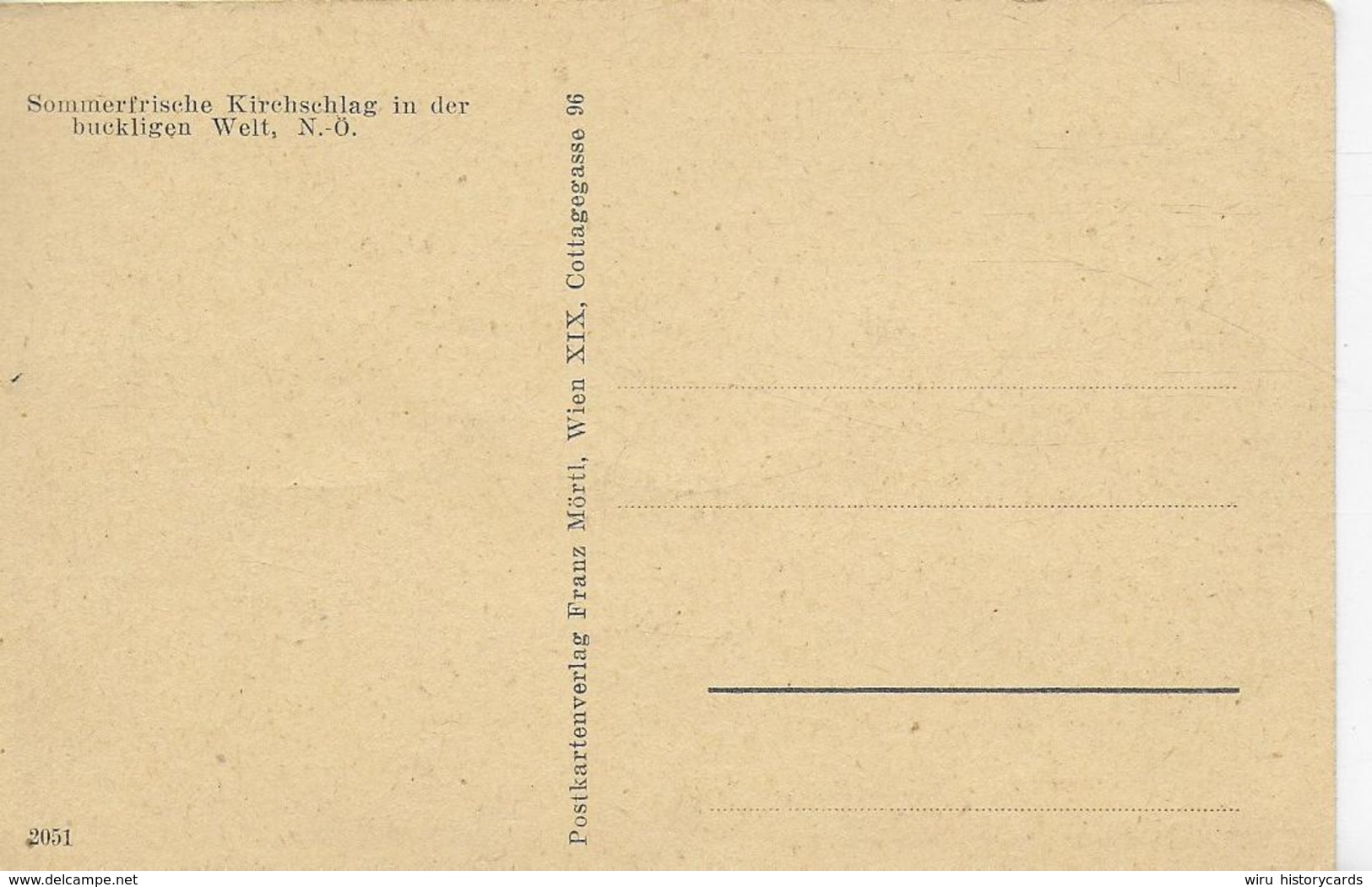 AK 0098  Kirchschlag In Der Buckligen Welt - Verlag Mörtl Um 1940-50 - Wiener Neustadt