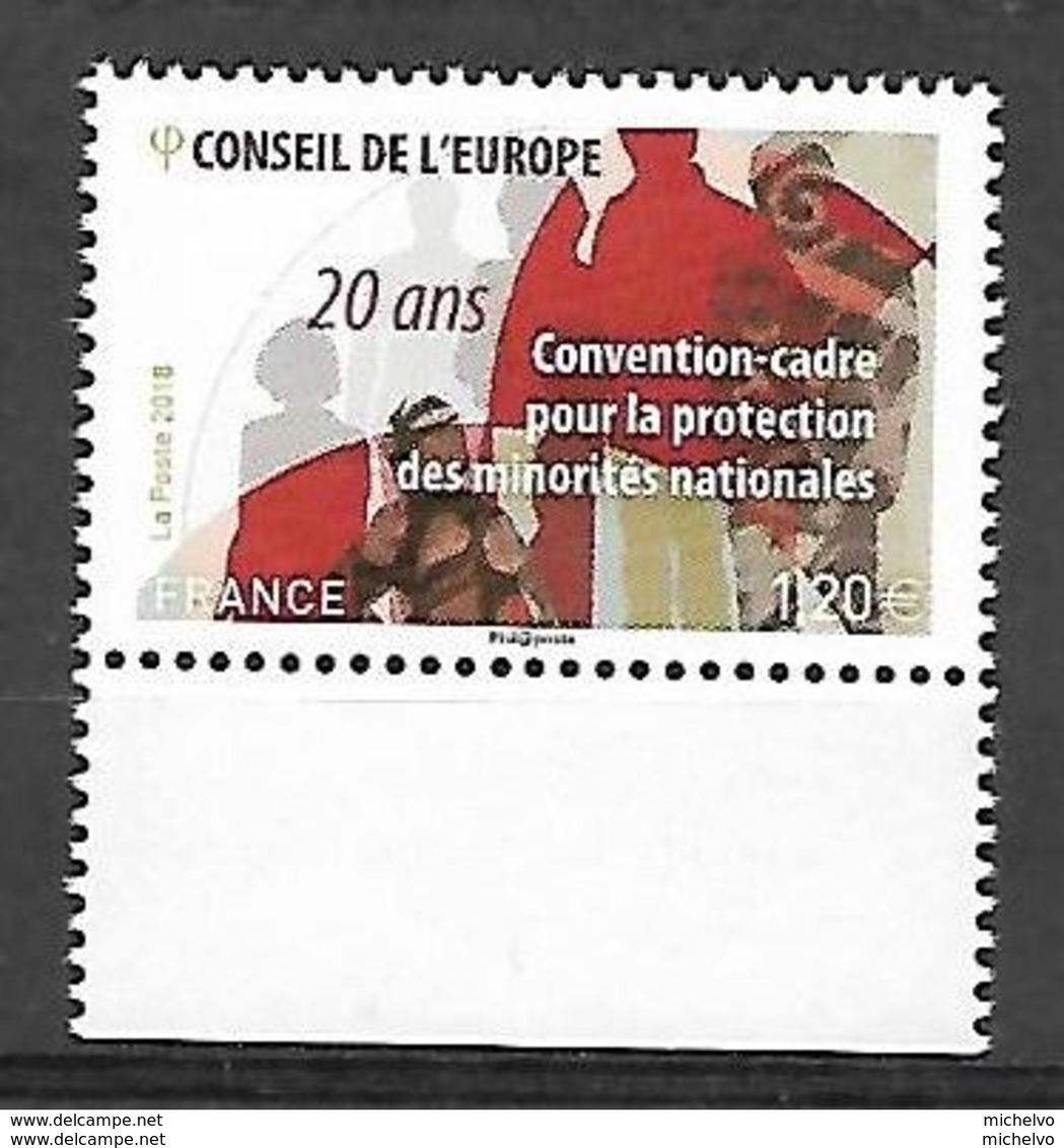 France 2018 - Yv N° 173 ** Convention-cadre Pour La Protection Des Minorités Nationales 20 Ans (Conseil De L'Europe) - Nuovi