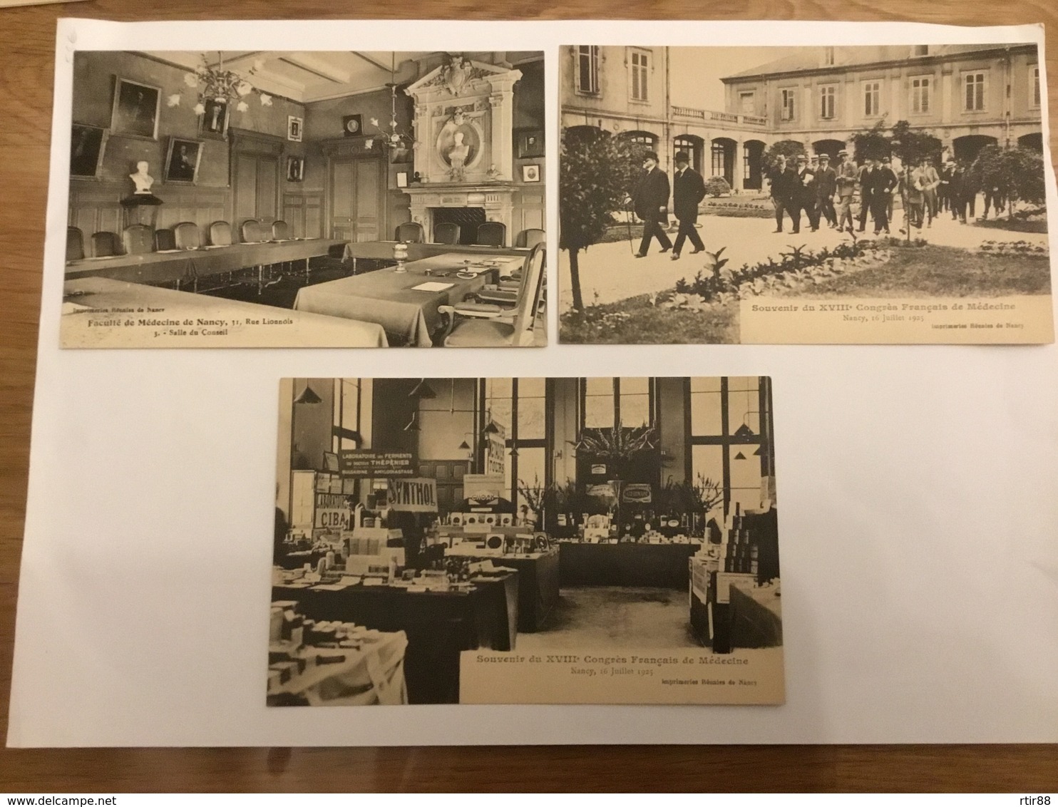 Série De 8 Cartes Postales Congrès De Médecine Nancy 1925 Avec étui - Nancy