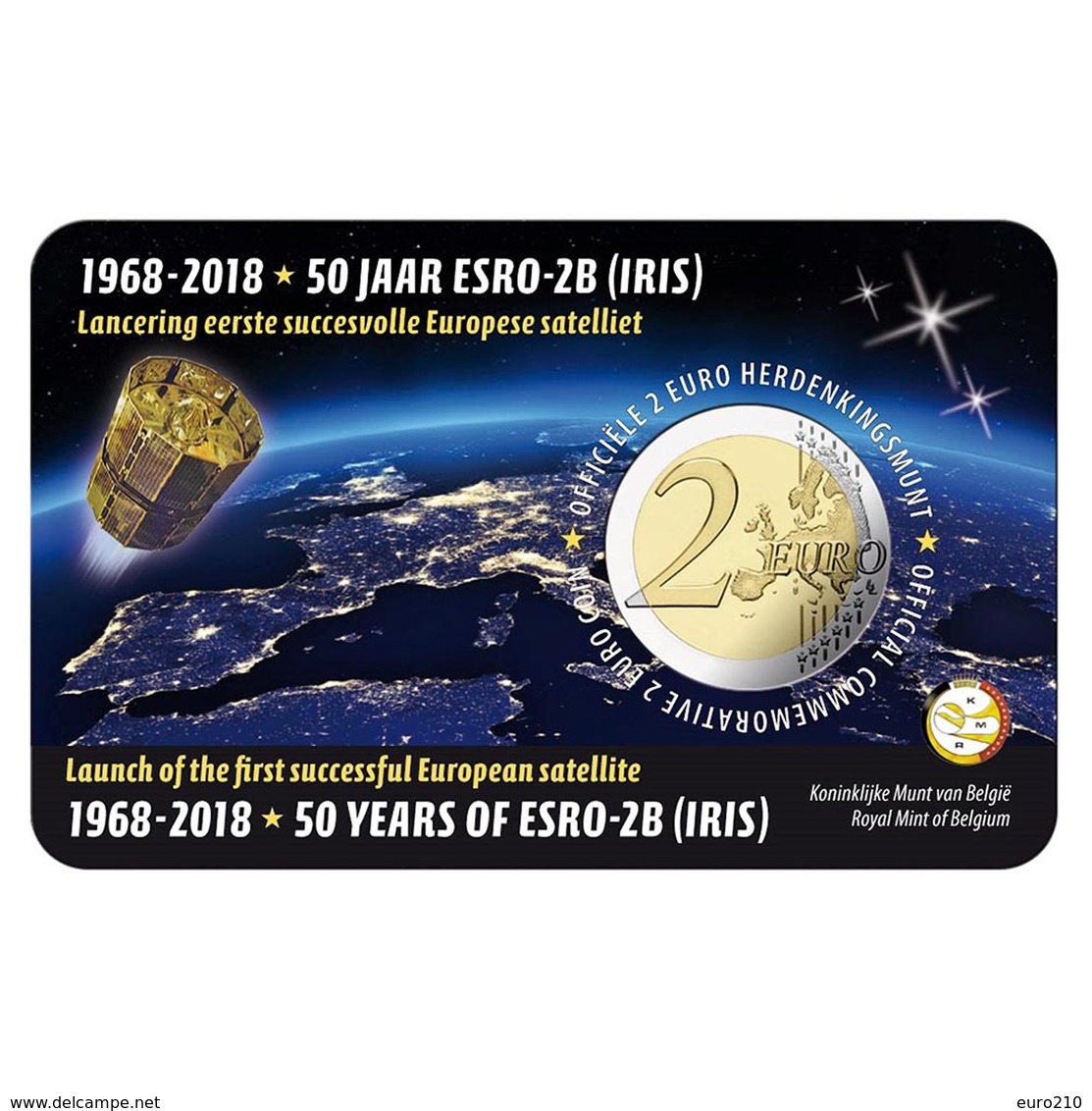 Belgio - 2 Euro 2018 - ESRO - BU !!! - Belgio