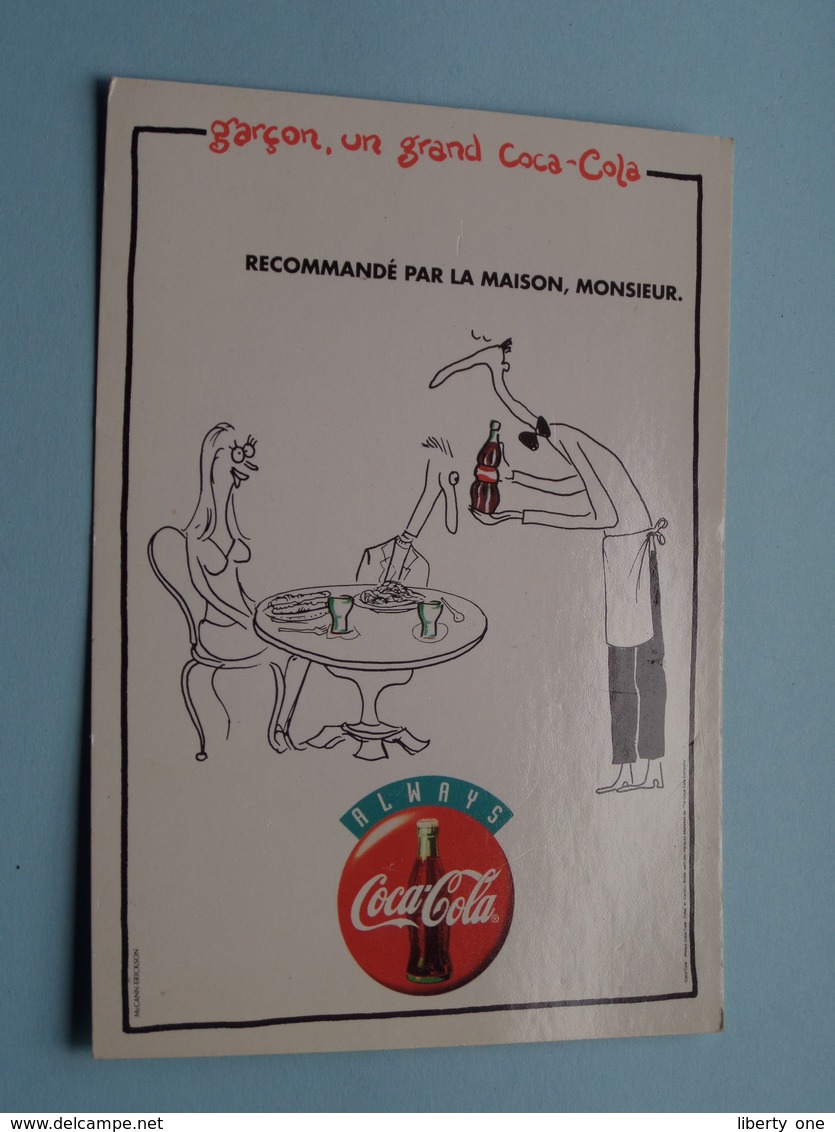 Always COCA-COLA Recommandé Par La Maison, Monsieur ( Boomerang ) Anno 19?? ! - Publicité