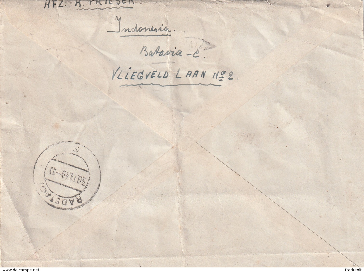 INDONESIE - LETTRE - BATAVIA Le 23/11/1949 - Indonésie