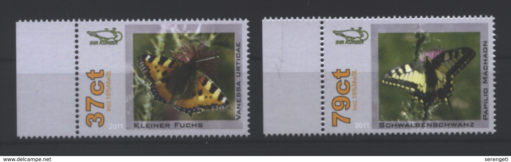 Deutschland Sangerhäuser Kurier 'Heimische Schmetterlinge' / Germany 'Native Butterflies' **/MNH 2011 - Schmetterlinge