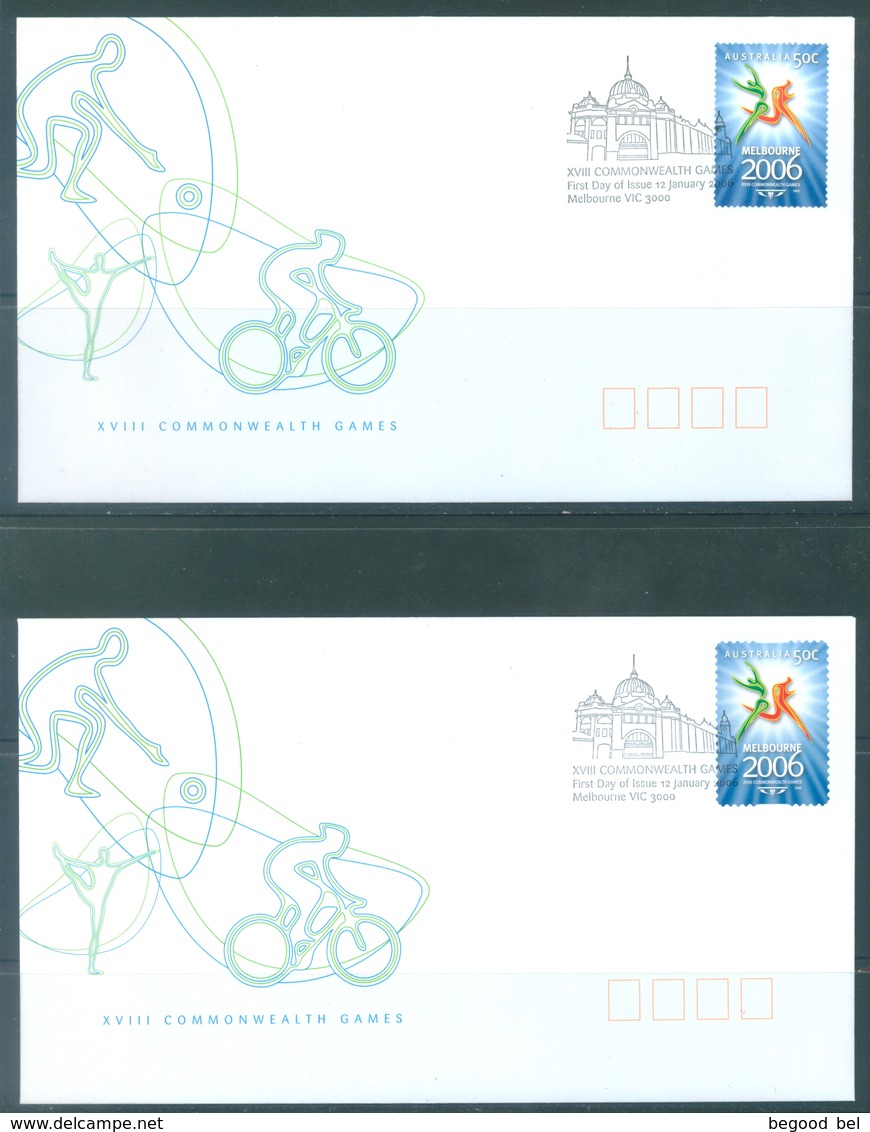 AUSTRALIA  - FDC - 12.1.2006 - XVIII COMMONWEALTH GAMES - Yv 2394-2395 - Lot 18580 - Primo Giorno D'emissione (FDC)