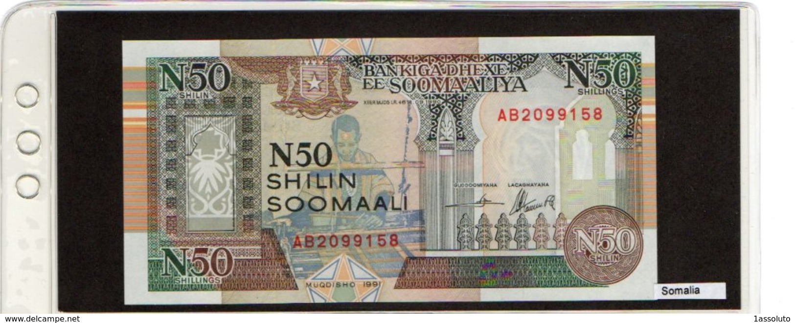 Banconota Somalia 50 Shilin Somali - Somalia