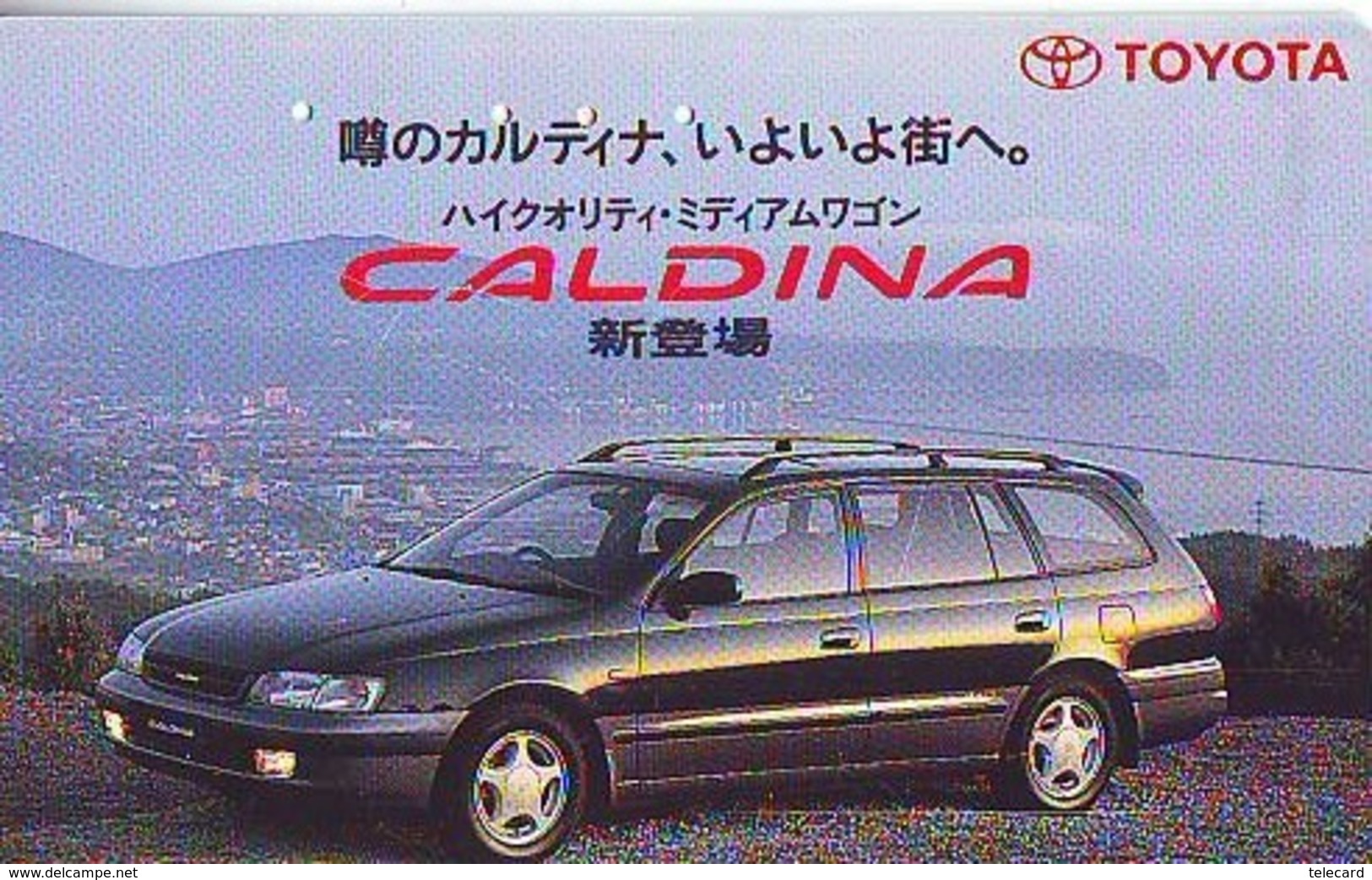 Télécarte JAPON *  TOYOTA CALDINA   (1519)  Phonecard JAPAN * VOITURE * Auto CAR * TELEFONKARTE - Automobili