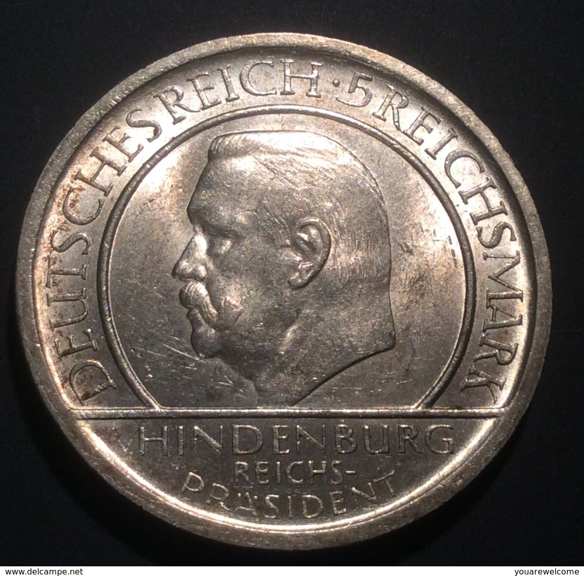 5 Reichsmark 1929 A Weimarer Republik Deutsches Reich „TREUE DER VERFASSUNG“ Schwurhand J. 341 (Münze Coin Monnaie - 5 Reichsmark