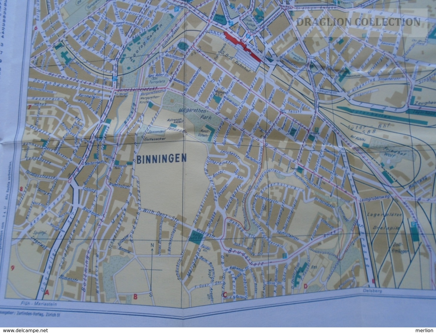 ZA139.28  Stadtplan  BASEL  - Switzerland  Ca 1950-60 - Altri & Non Classificati