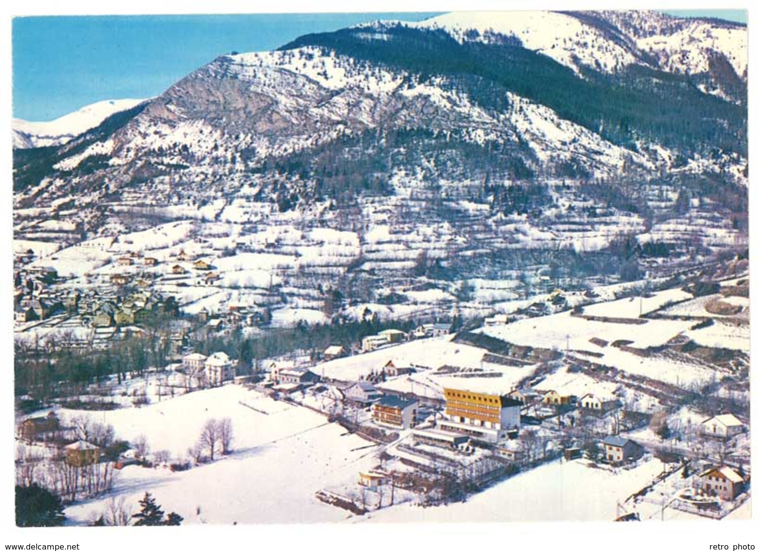 Cpsm Villars Colmars - Vue Générale Aérienne L'hiver - Autres & Non Classés