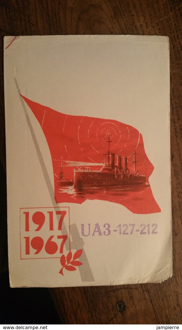 Carte QSL - UA3-127-212 - 1917-1967 - Moscow, USSR, Zone 16, Reg 127 - Amateurfunk