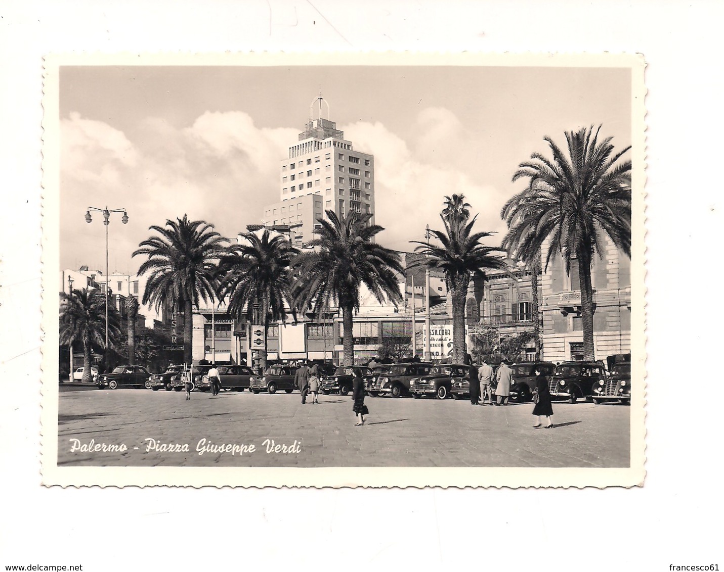 PA453 Sicilia Palermo Piazza Verdi 1959 Viaggiata - Palermo