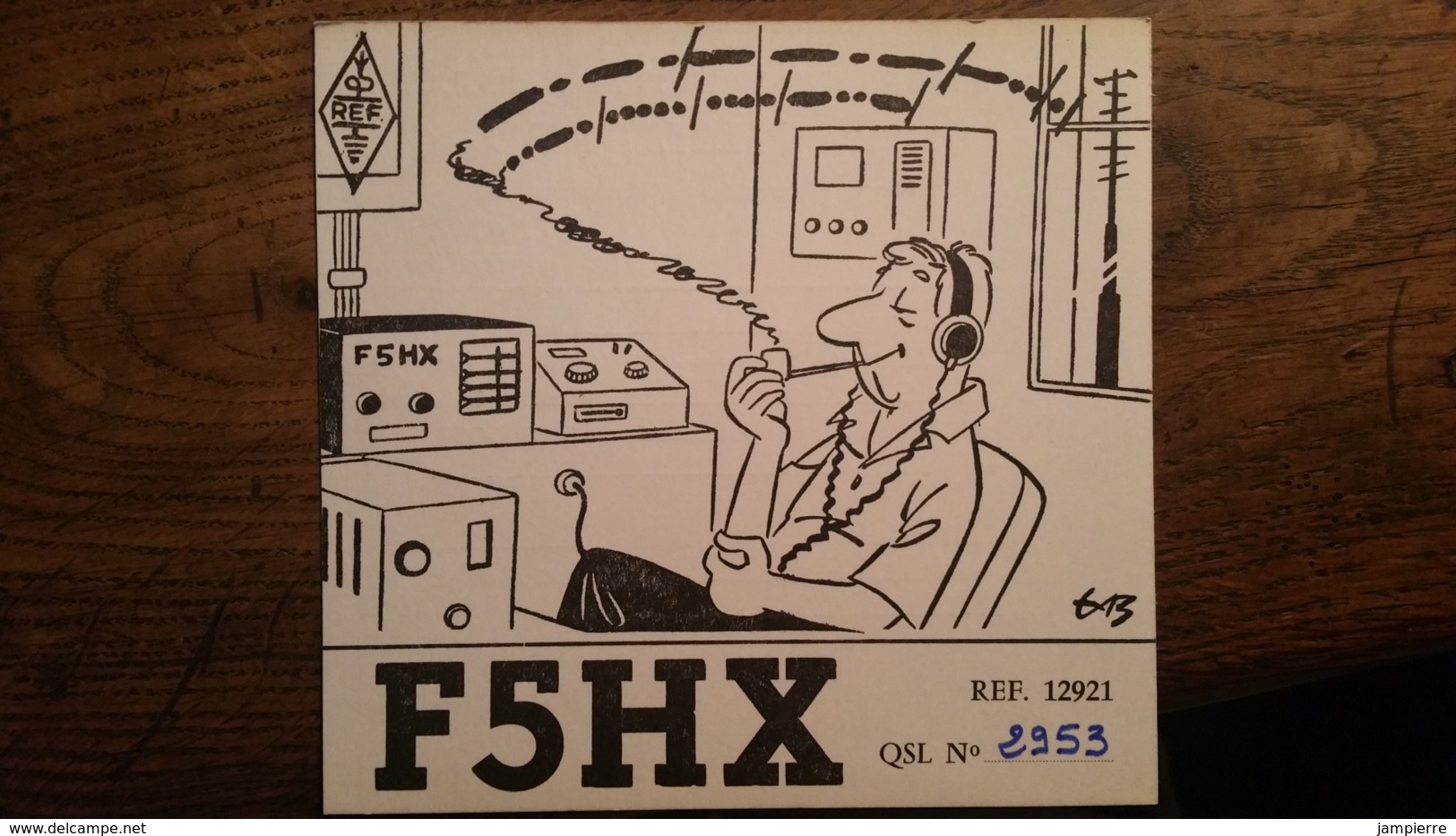 Carte QSL - F5HX - Belle Illustration - Guéret (Creuse) - Amateurfunk