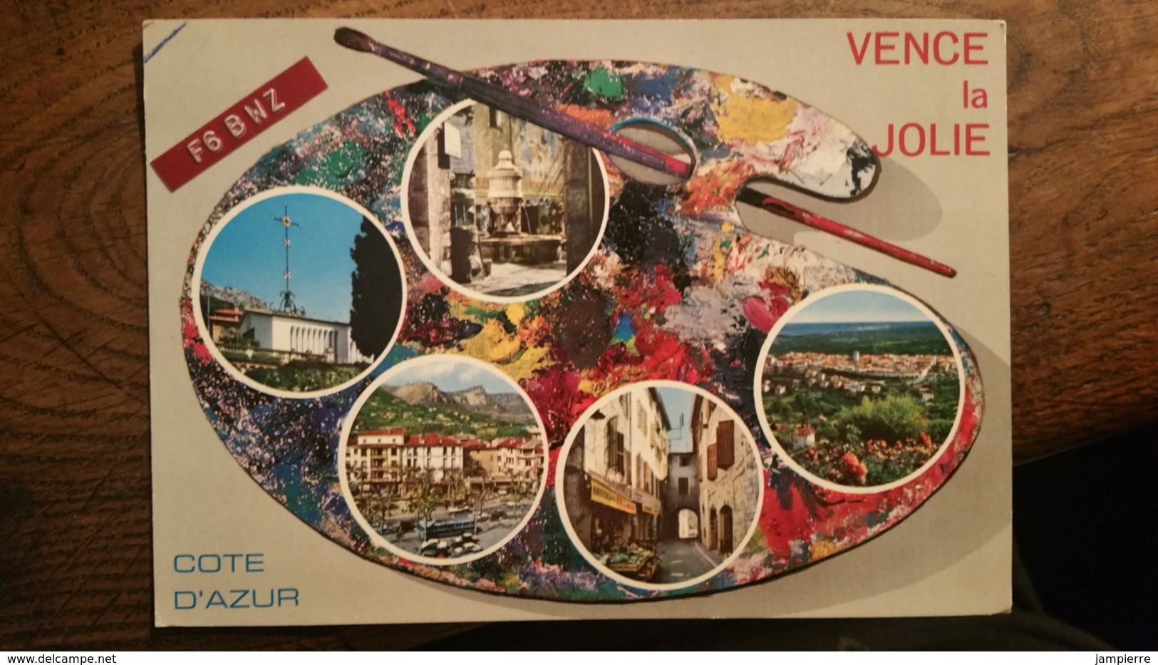 Carte QSL - F6BWZ - Vence-la-Jolie (06) - Radio-amateur