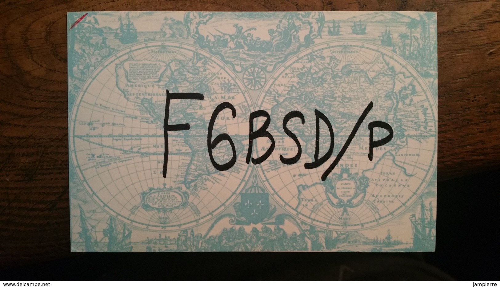 Carte QSL - F6BSD/P - St Colombe - 24 Lalinde - Radio-amateur