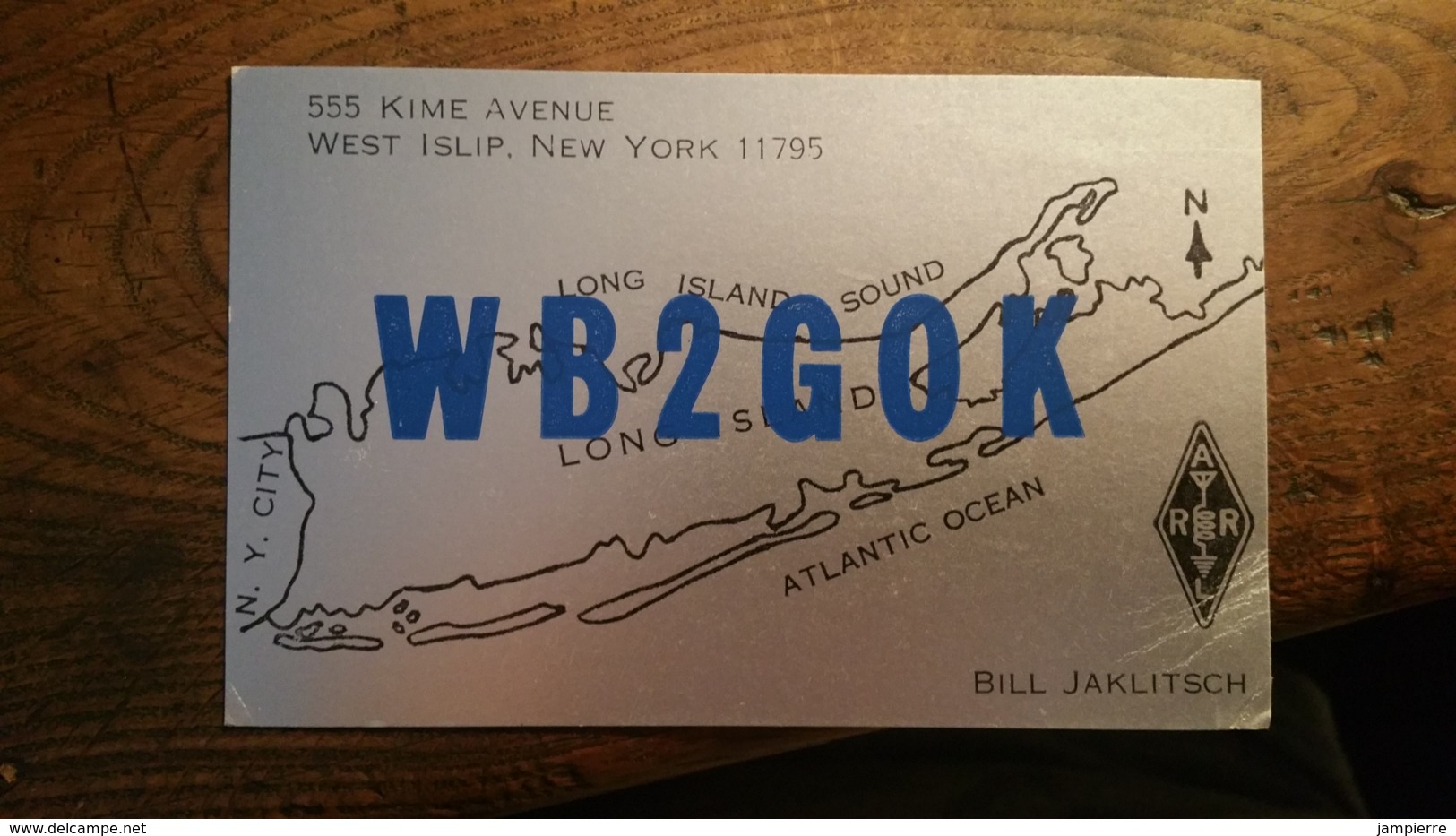 Carte QSL - WB2GOK - USA - New York - Radio Amatoriale