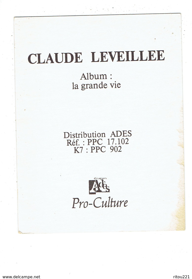 Cpm - Artiste  - Claude Léveillée Acteur PIANISTE - Signature Dédicace - - Chanteurs & Musiciens