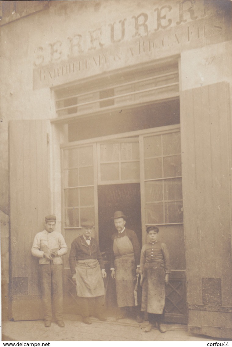 MARSEILLE : Devanture De La Serrurerie  Barthélémy Et Ricca Fils  - Superbe Carte Photo ! - Non Classificati