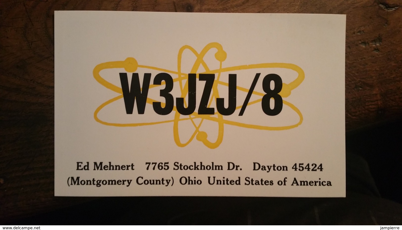 Carte QSL - W3JZJ/8 - Dayton - Montgomery County - Ohio, USA - Amateurfunk