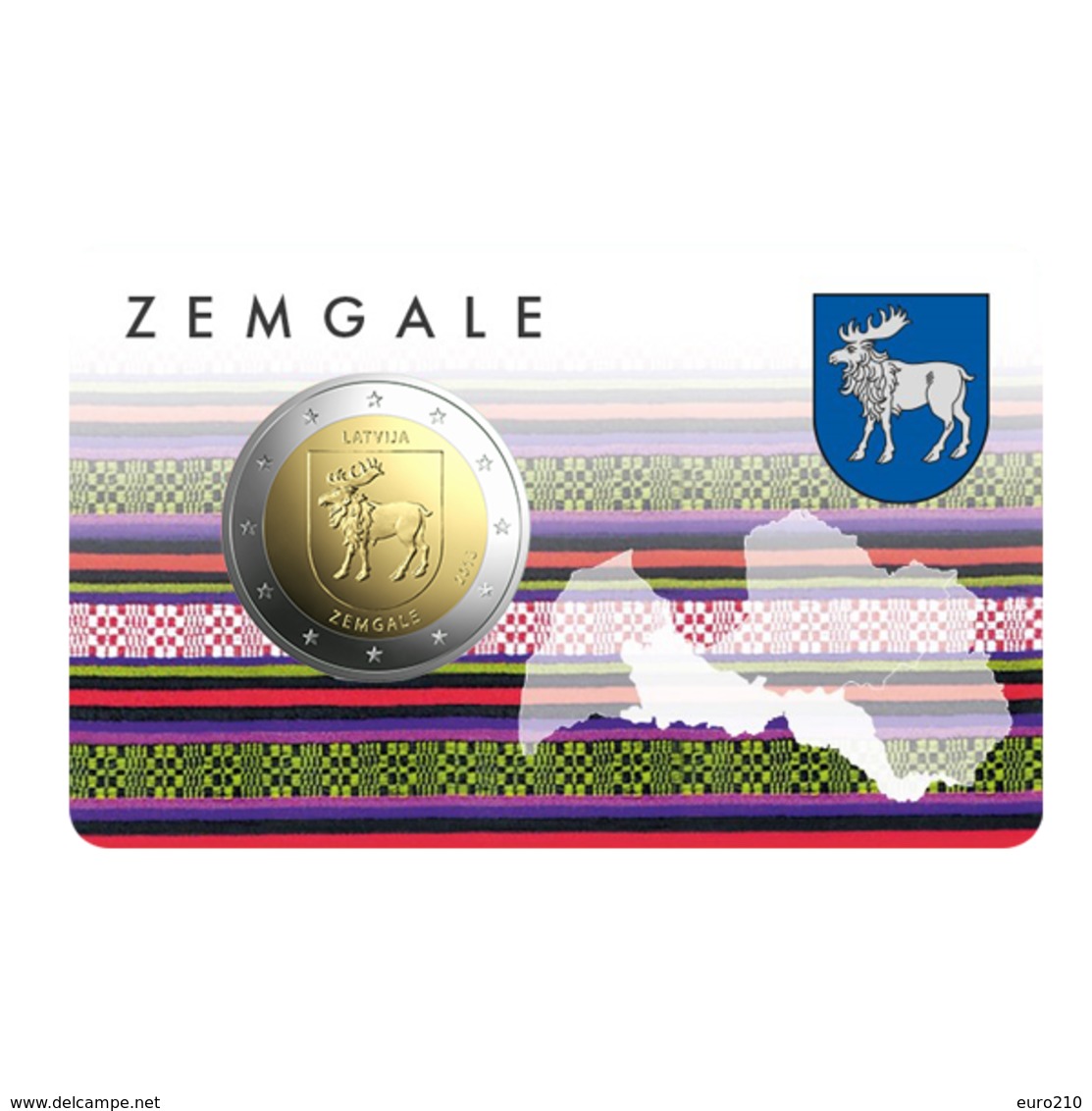 LETTONIE - 2 Euro 2018 - Zemgale - Coincard - Lettonie