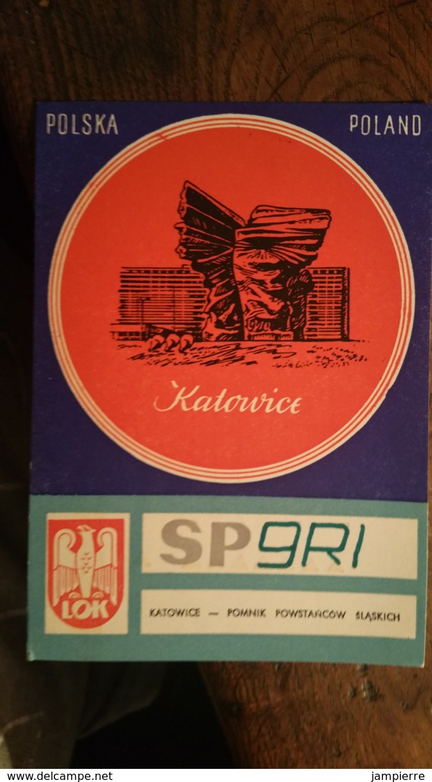 Carte QSL - SP9RI - Katowice - Pologne - Belle Illustration - Radio-amateur