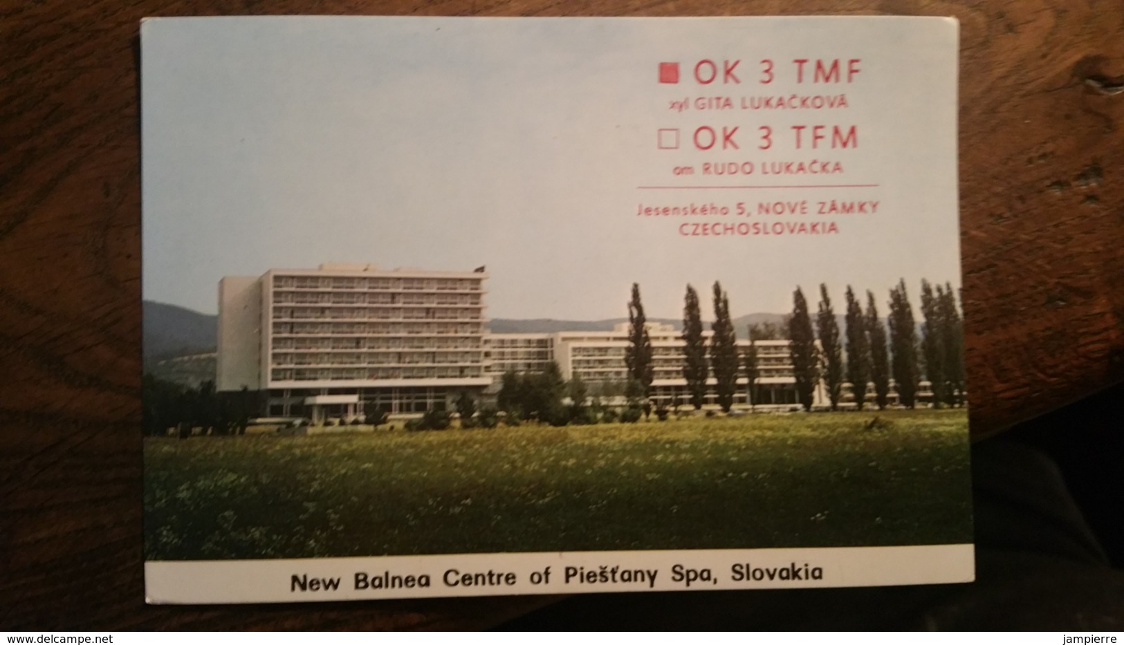 Carte QSL - OK3TMF - Nove Zamky - Czechoslovakia - Radio Amateur