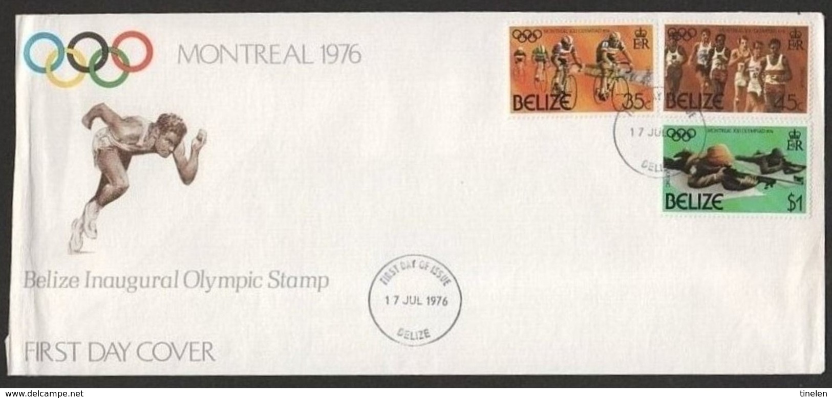 BELIZE - 1976         FDC OLIMPIADI - Estate 1976: Montreal