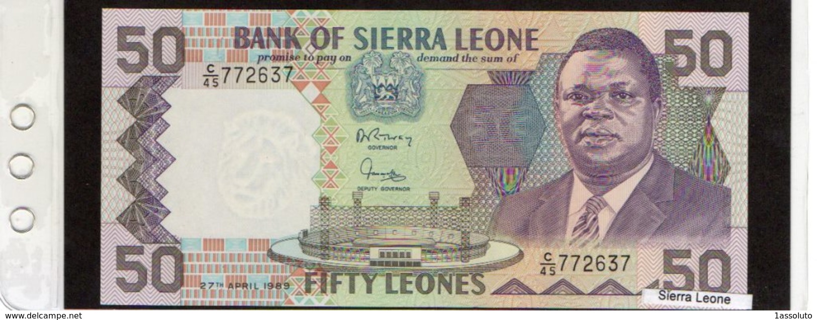 Banconota Sierra Leone 50 Leones - Sierra Leone