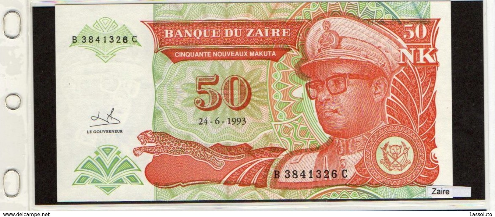 Banconota Zaire 50 Makuta - Zaïre