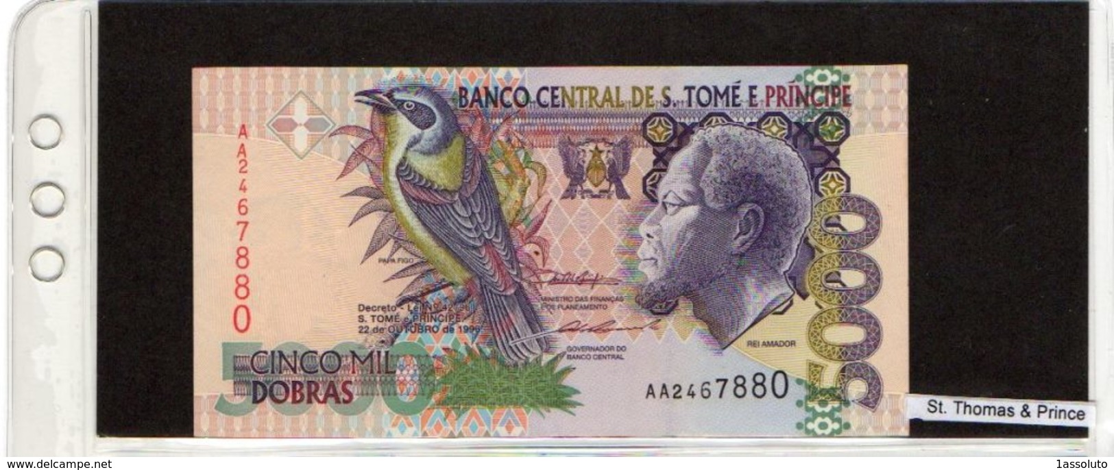 Banconota St. Thomas & Prince 5000 Dobras - Sao Tome And Principe