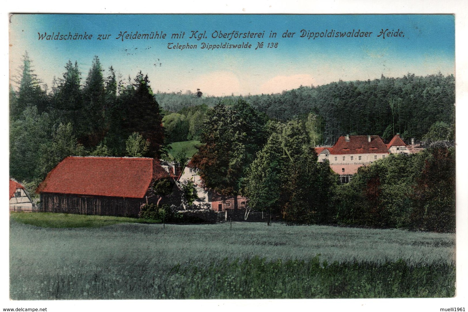 + 2190, Waldschänke Zur Heidemühle, Dippoldiswaldaer Heide - Dippoldiswalde