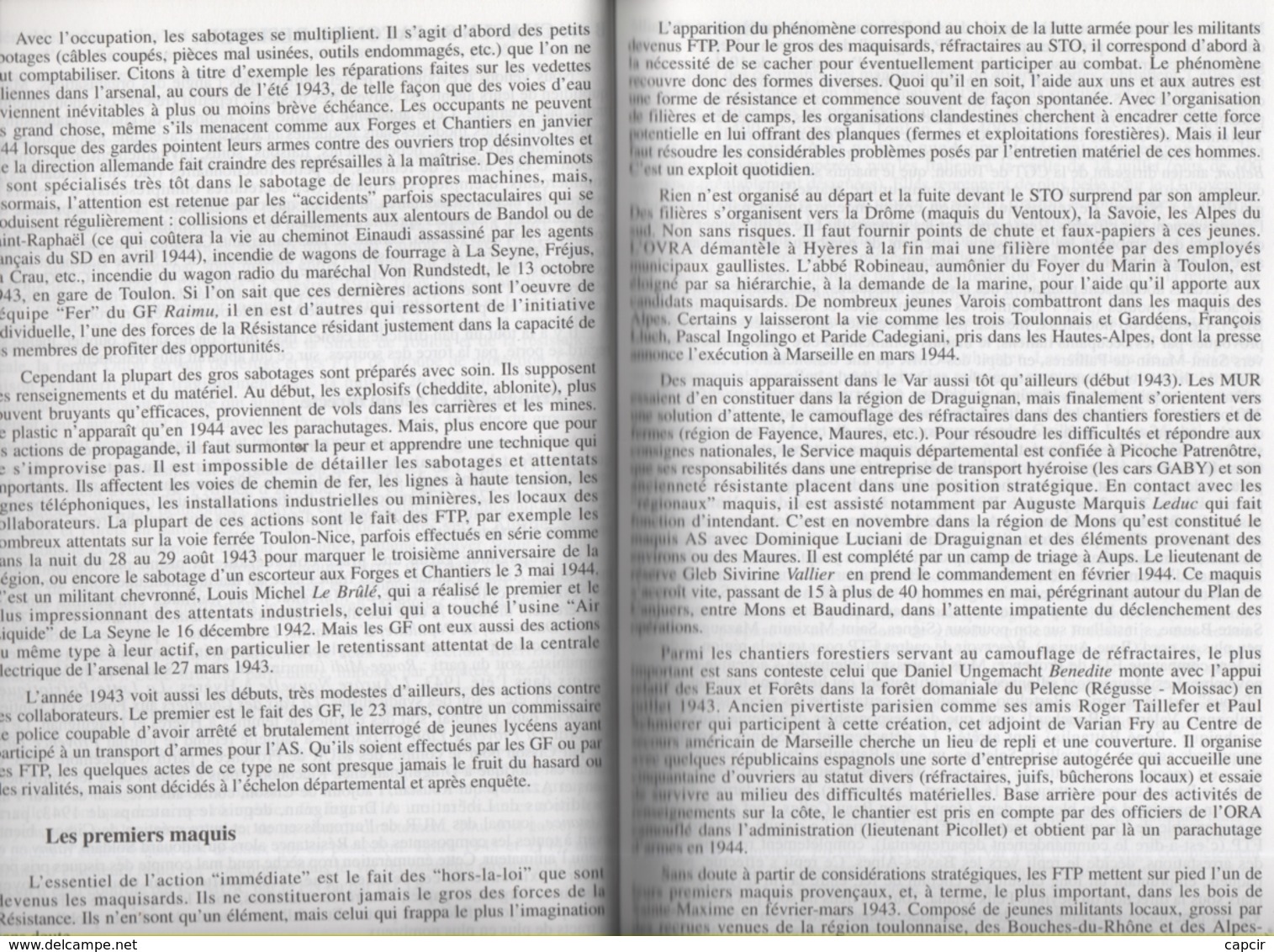 1939-1945. Le Var, La Guerre, La Résistance Par Jean-Marie Guillon (4 Scannes) - 1939-45