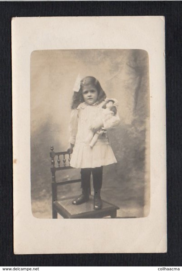 Jouet / Fillette,poupée Carte Photo - Jeux Et Jouets