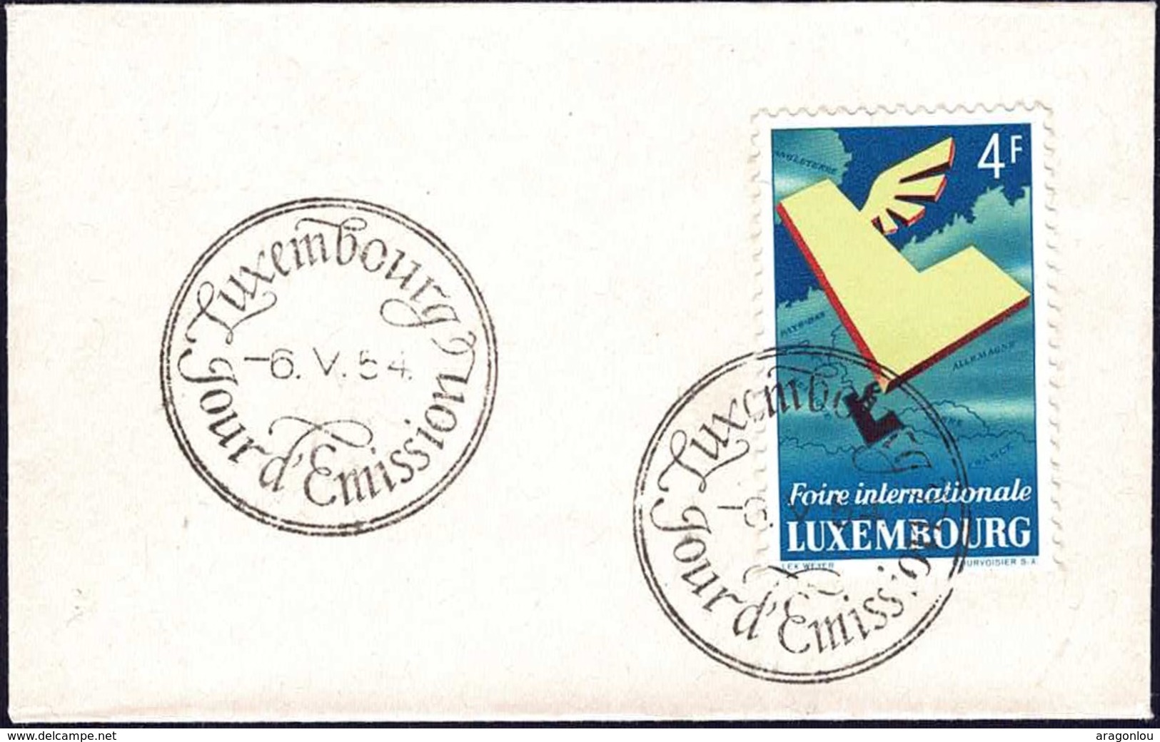 1954 6e Foire Internationale Du Luxembourg, Michel: 524  4F - FDC